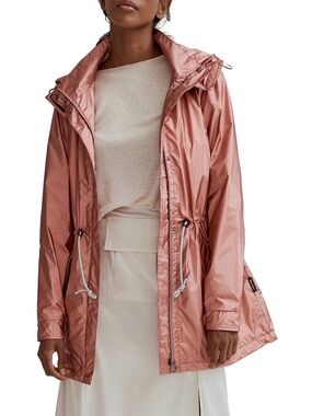 Noize Rose Gold Hooded Rain Jacket, 1X